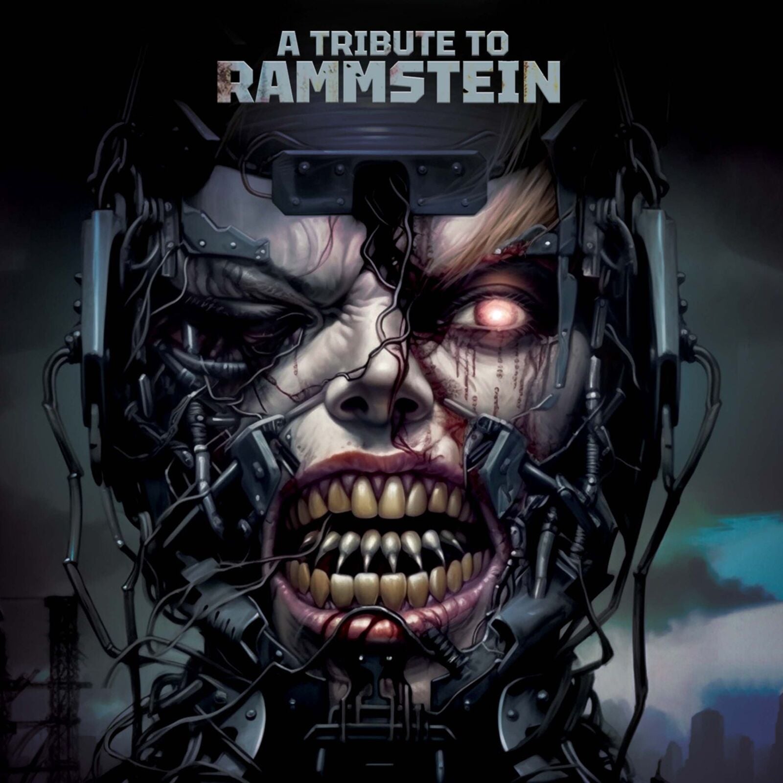 CD cover art: robotic face with exposed teeth and red eyes.