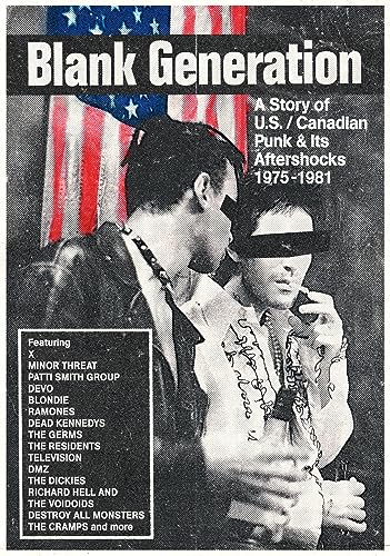 CD cover for “Blank Generation” punk compilation, featuring a couple and American flag.