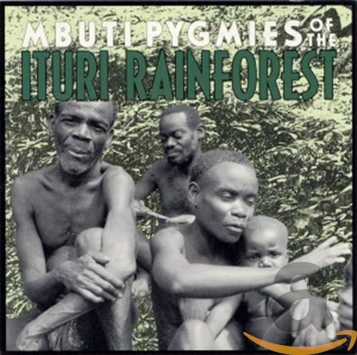 CD cover featuring portraits of three men and a baby in a forest.