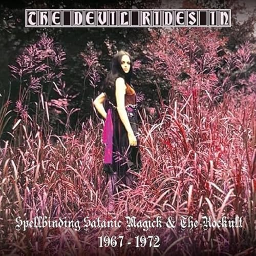 CD cover: woman in dark dress amidst red, grassy field.