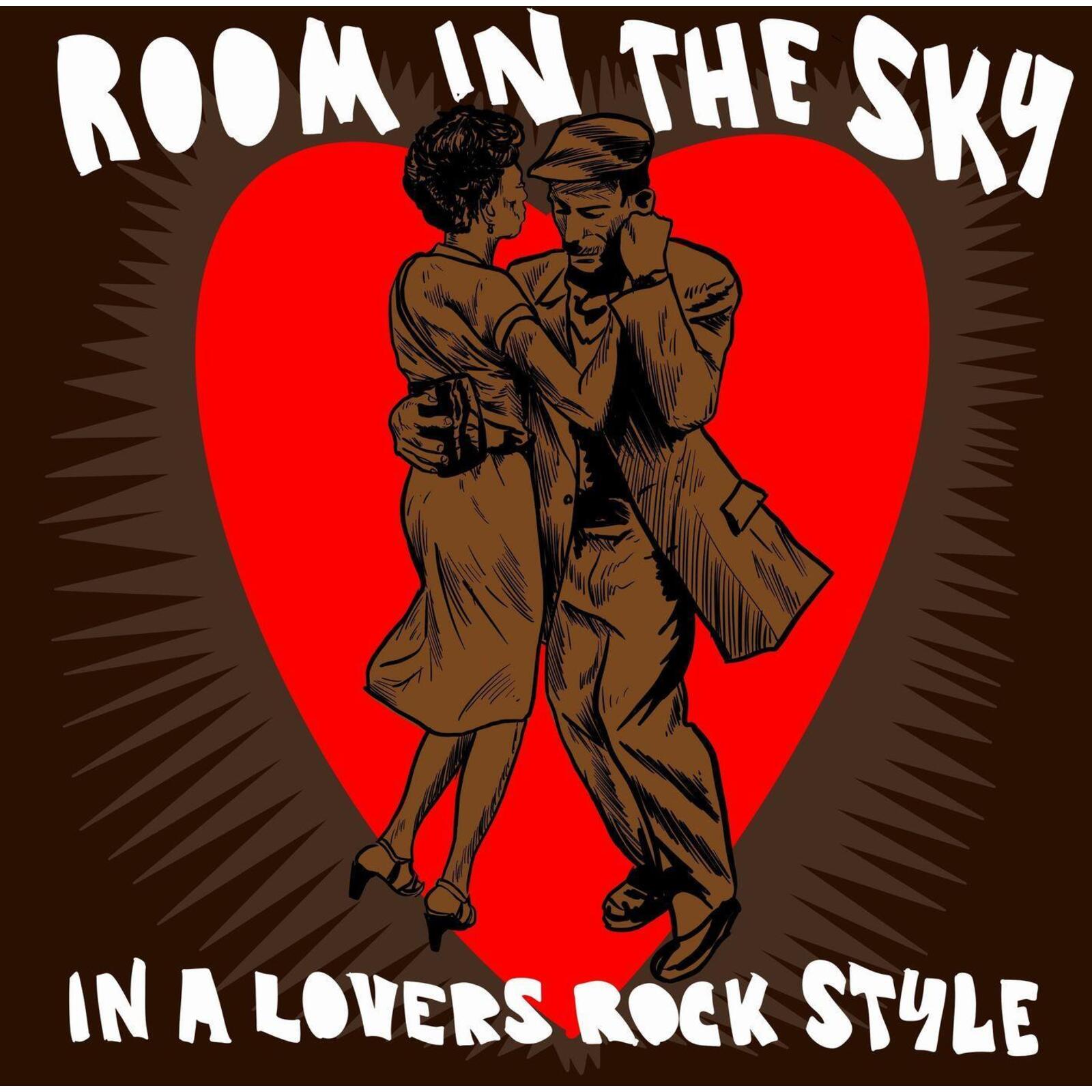 CD cover: illustrated couple embracing against a red heart background.