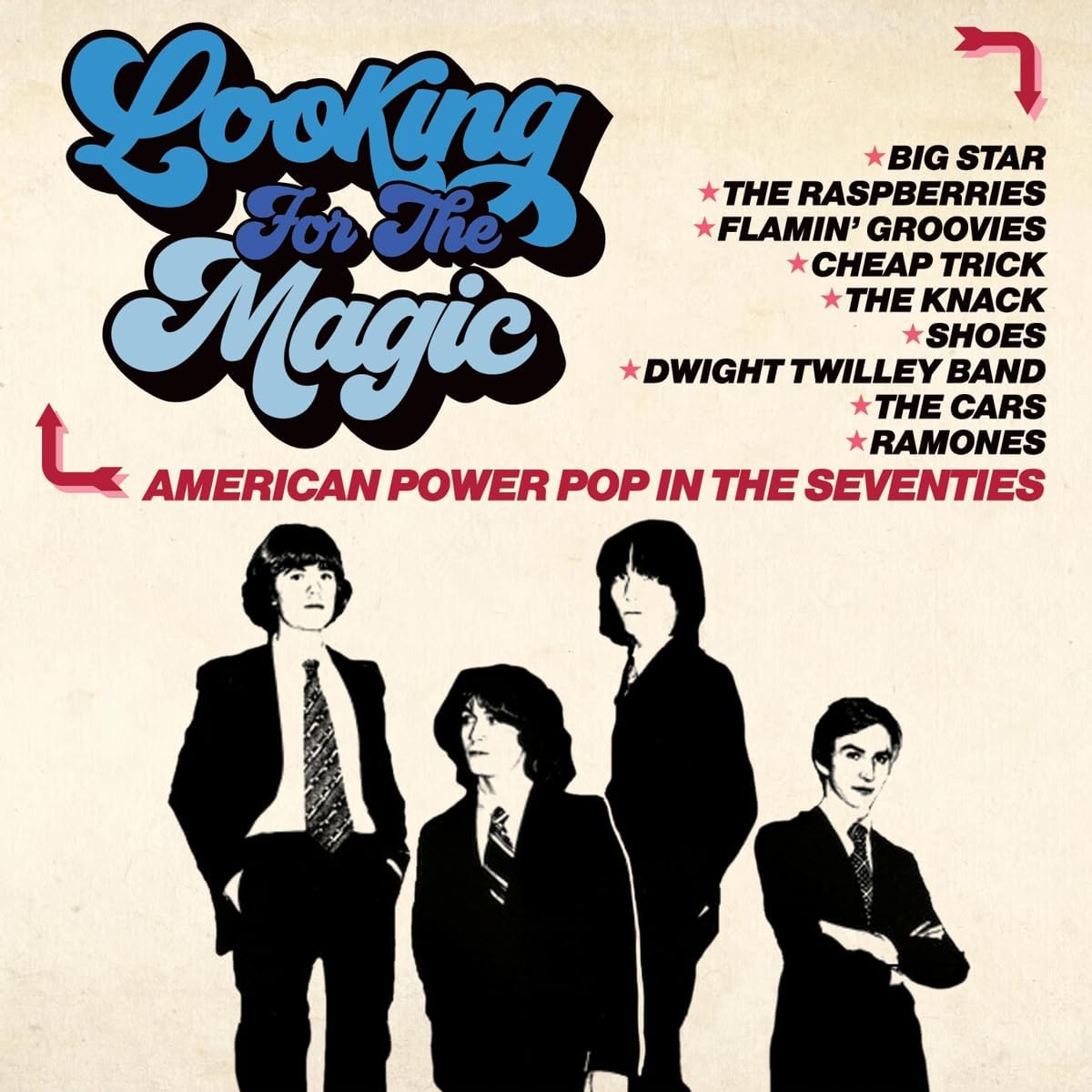CD cover for “Looking For The Magic” featuring a band photo.