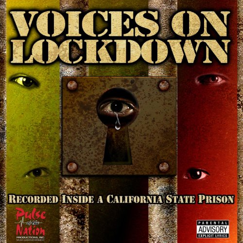 CD cover: eyes, keyhole, and text reading "Voices Onlockdown" against a dark background.