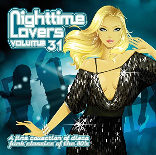 CD cover art featuring a blonde woman in a sequined dress at a disco.