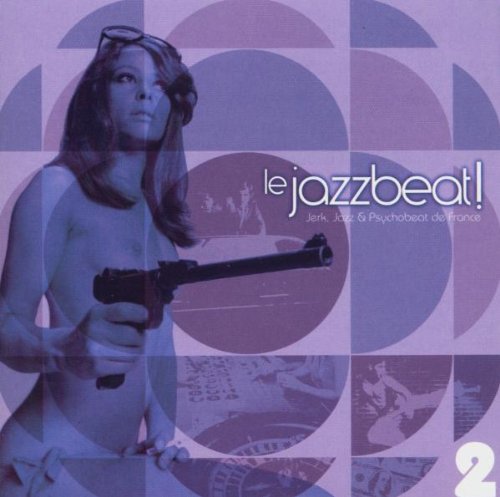 CD cover: woman with sunglasses and gun, purple and geometric design.