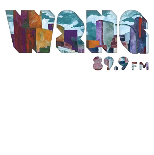 Album cover for "W2ng: 89.9fm" with colorful, abstract city imagery.