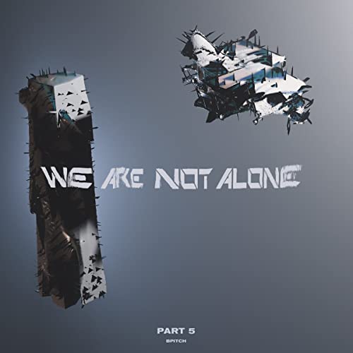 Vinyl album cover for "We Are Not Alone - Part 5" with abstract art.