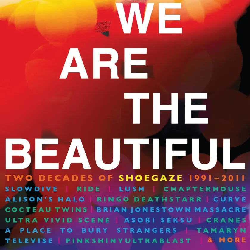 CD cover for “We Are The Beautiful” featuring white text on red background.