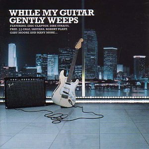 CD cover: electric guitar, amplifier, and city skyline at night.