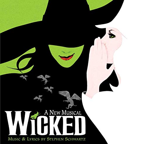 CD case for the "Wicked" musical soundtrack, likely with green and black artwork.