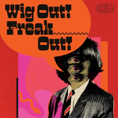 Album cover with a man with three eyes and psychedelic design.