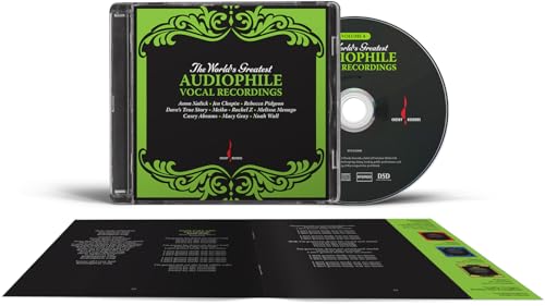 Green and black CD case with open booklet displaying song titles.