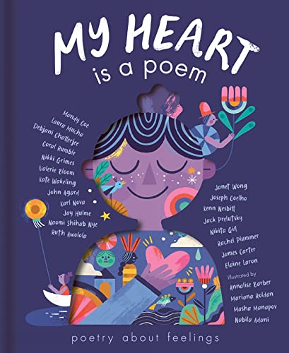 Book cover of My Heart is a Poem featuring a stylized person holding a heart.