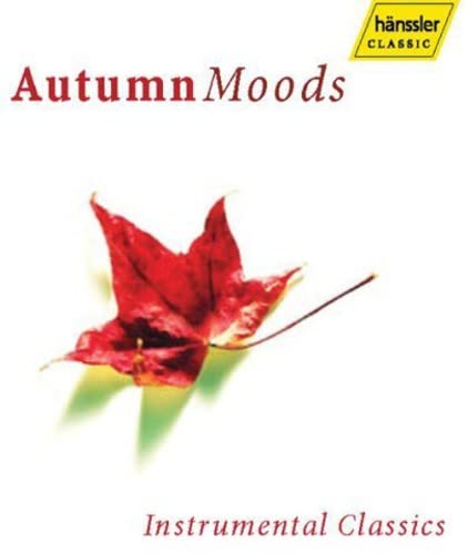 CD cover for "Autumn Moods" featuring a red maple leaf.
