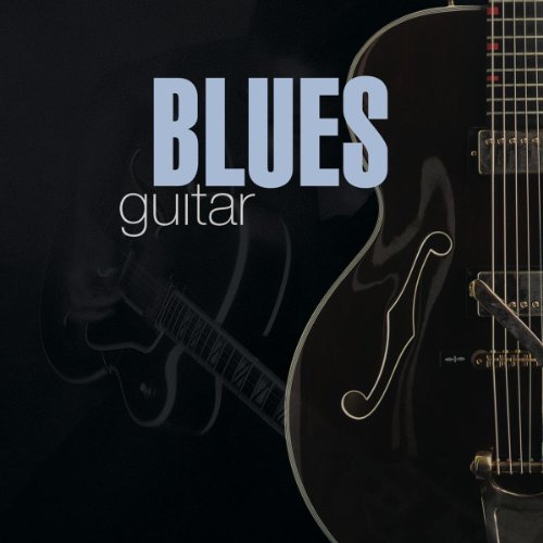 CD cover for “Blues Guitar” featuring a dark acoustic guitar.