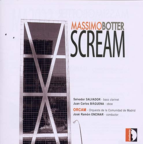 CD cover for "Scream" by Massimo Botter, featuring abstract building facade.