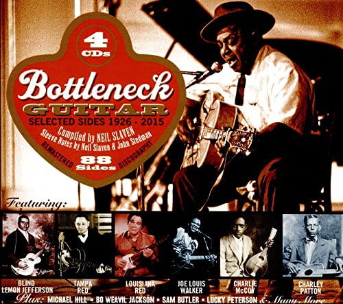 Album cover showing a blues guitarist and six smaller portraits of various musicians.