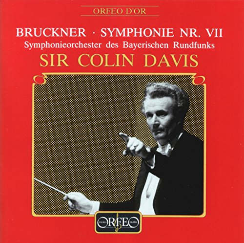 CD cover: Sir Colin Davis conducting, red and gold textured background.