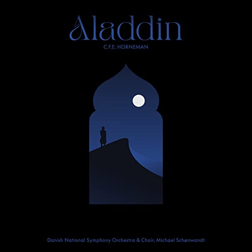 CD cover for “Aladdin” by C.F.E. Horneman, featuring a silhouetted archway.
