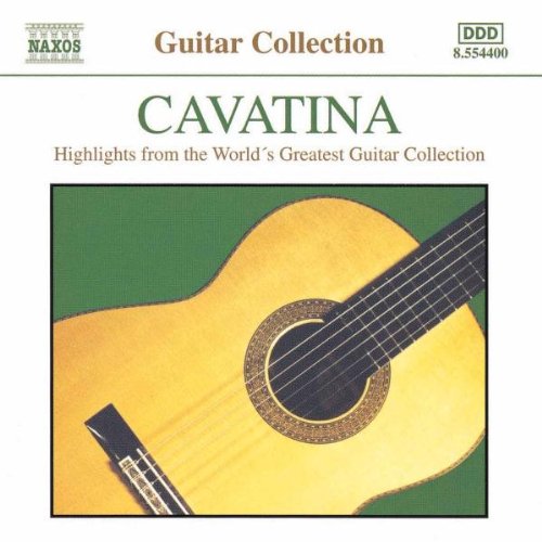 CD cover featuring a classical guitar with green and gold accents.