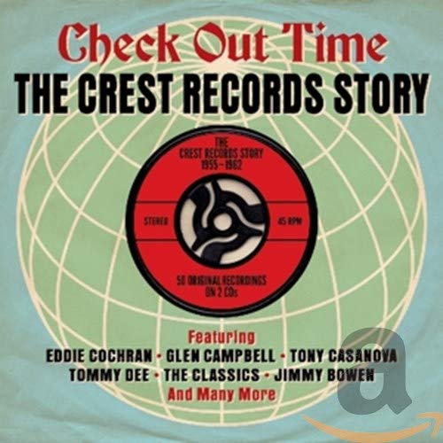 CD cover for “Check Out Time: The Crest Records Story” compilation.