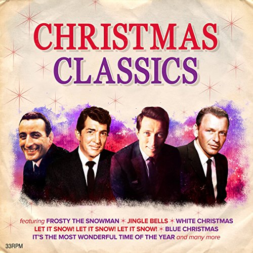 Christmas Classics vinyl album cover featuring portraits of four singers.