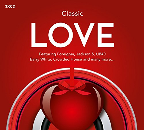Red "Classic Love" 3xCD with heart and ribbon design.