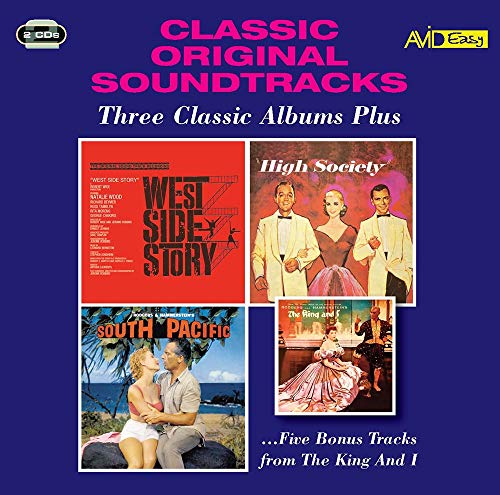 CD cover featuring film stills from "West Side Story," "High Society," and "South Pacific.