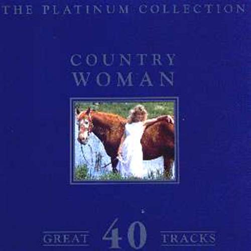 CD cover: woman in white dress with a brown horse, blue background.