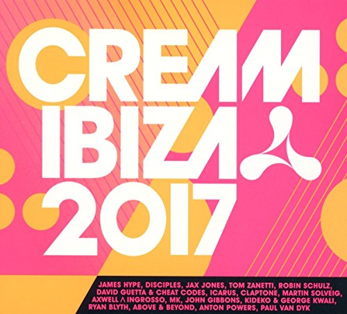 CD cover for “Cream Ibiza 2017” with bold text and colorful lines.