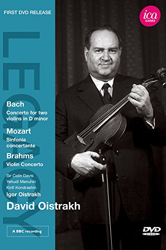 DVD cover featuring violinist David Oistrakh holding a violin and bow.