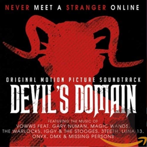 CD cover for Devil's Domain featuring a red horned silhouette against a black background.