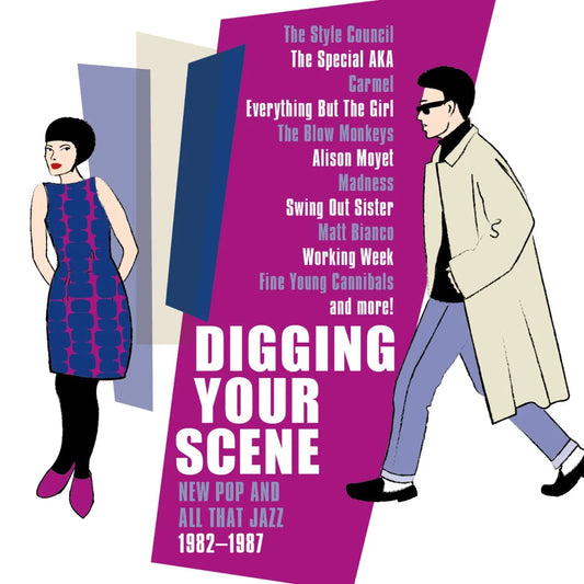 CD cover for “Digging Your Scene” featuring stylized figures and text.