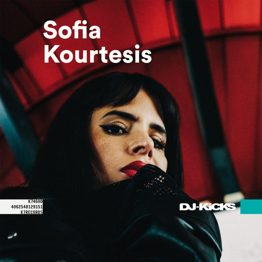 Album cover featuring Sofia Kourtesis with red lighting and the text DJ-Kicks.