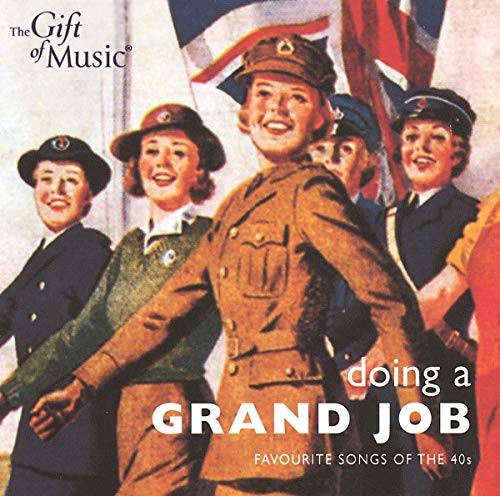 CD cover: smiling women in wartime uniforms with waving flags.