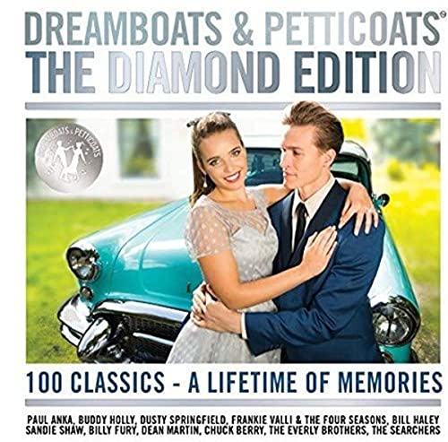 CD cover: Couple by a classic car, "Dreamboats & Petticoats" title.