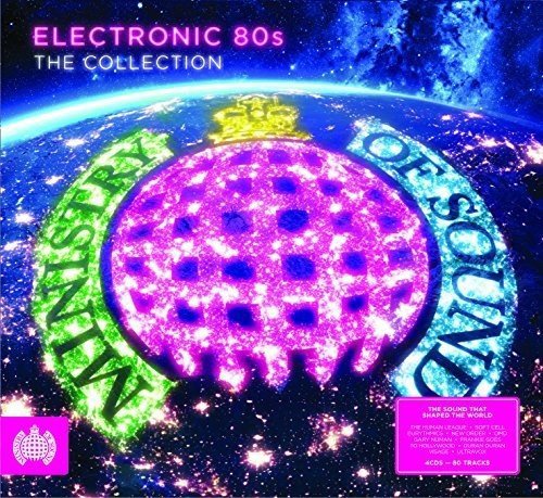 "CD cover with a bright purple and blue planet against a starry space background."
