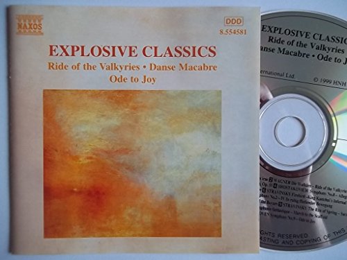 CD case for "Explosive Classics" with abstract orange and yellow artwork.