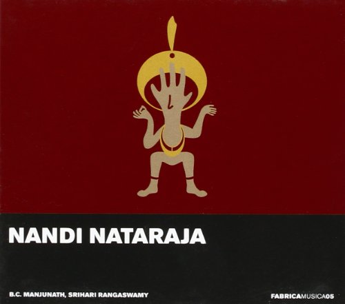 Red album cover with golden stylized figure and text “Nandi Nataraja”.