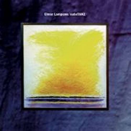 CD cover with abstract yellow and orange brushstroke painting.