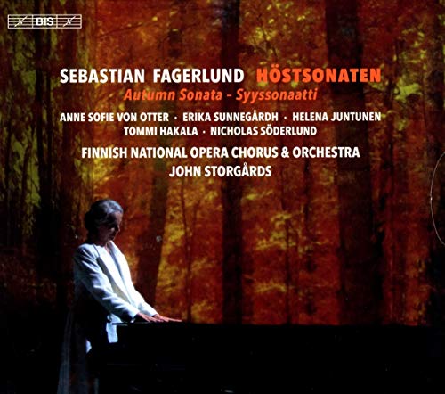 CD cover featuring a man in white standing in a forest.