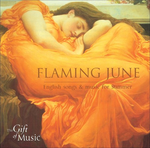 CD cover: reclining woman in orange drapery, "Flaming June" text.