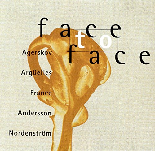 CD cover: abstract yellow face with text listing artist names.