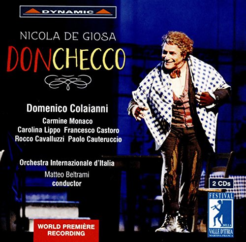 CD cover for Don Checco featuring a man in a blue checkered shawl.