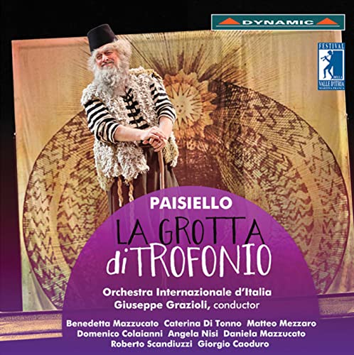 A bearded man in a costume stands before a backdrop on this opera CD cover.