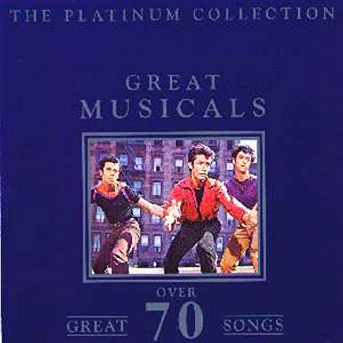 CD cover for “Great Musicals” featuring three men from West Side Story.