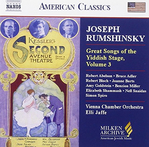 CD cover for "Great Songs of the American Yiddish Theater Vol. 3".
