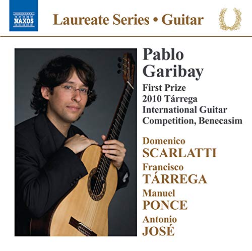 CD cover featuring guitarist Pablo Garibay and composer names.