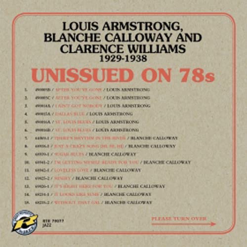 CD cover for "Hot Dance Bands 1929-1938" featuring Louis Armstrong and Blanche Calloway.