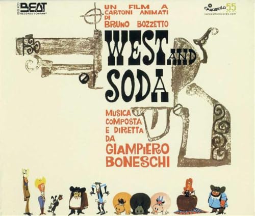 CD cover for “West and Soda” cartoon soundtrack by Bruno Bozzetto.
